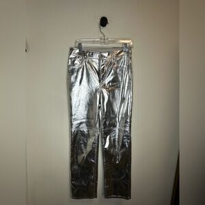 GAP Women's Silver Cheeky Straight Leg Jeans